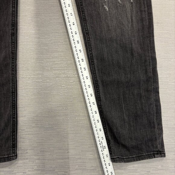Diesel Thavar XP Jeans Mens 33 x 34 Gray Distressed Denim Slim Skinny Fit - Picture 10 of 15